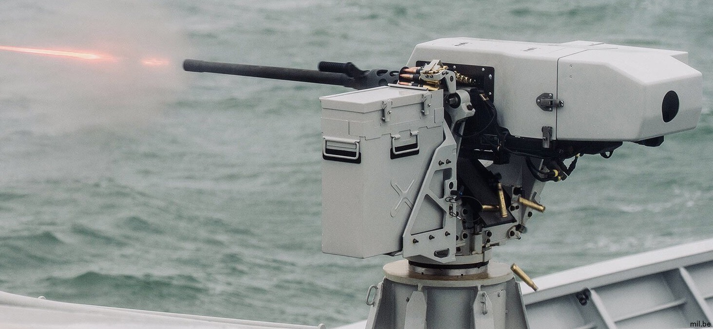 fn herstal sea defnder 12.7mm remote weapon system  castor class patrol vessel belgian navy armed forces naval component 03