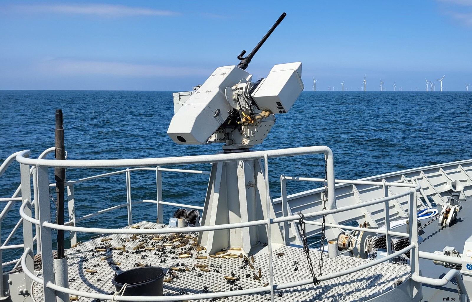 fn herstal sea defnder 12.7mm remote weapon system  castor class patrol vessel belgian navy armed forces naval component 06