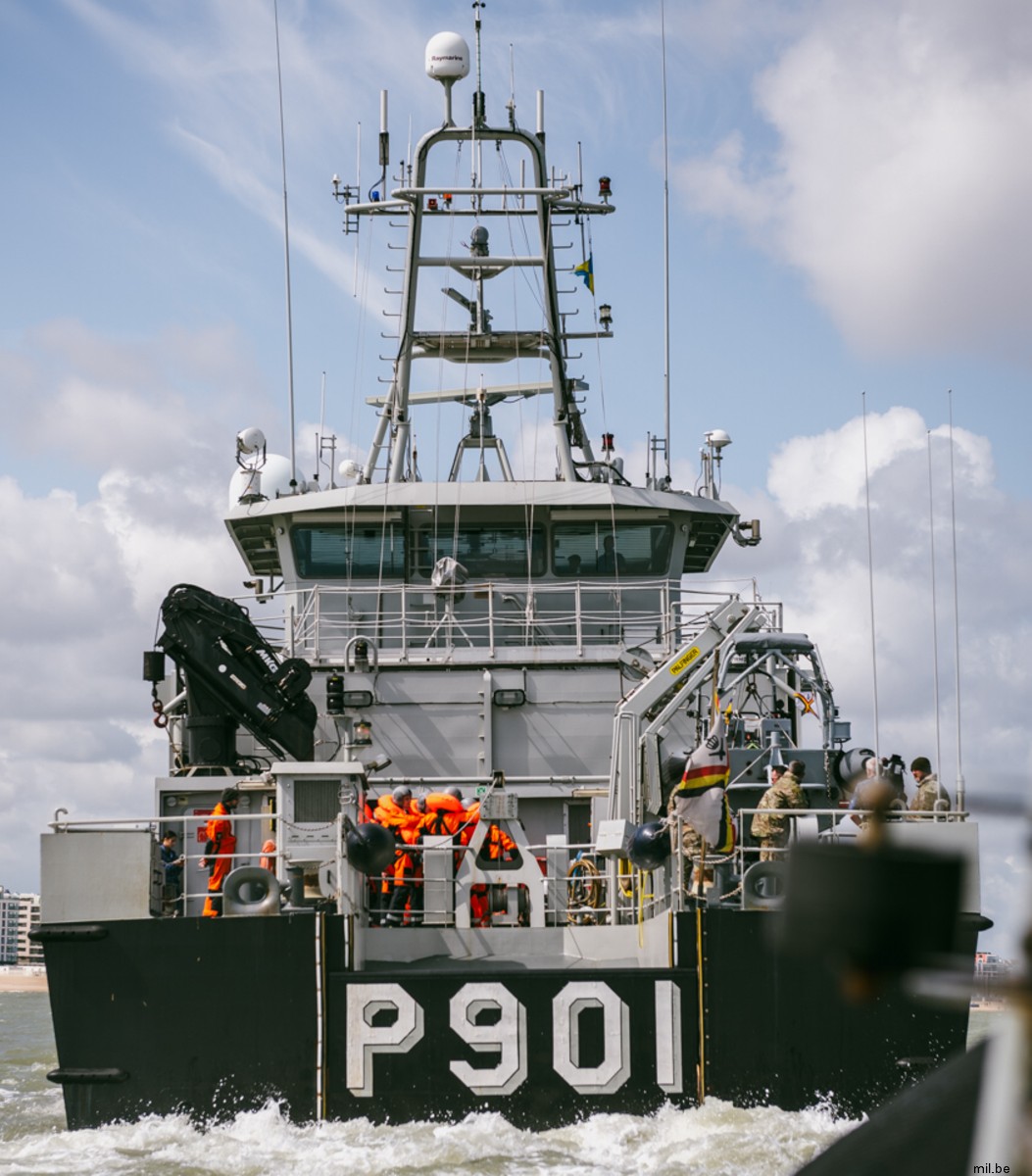 p901 bns castor class patrol vessel belgian navy armed forces naval component marinecomponent 09