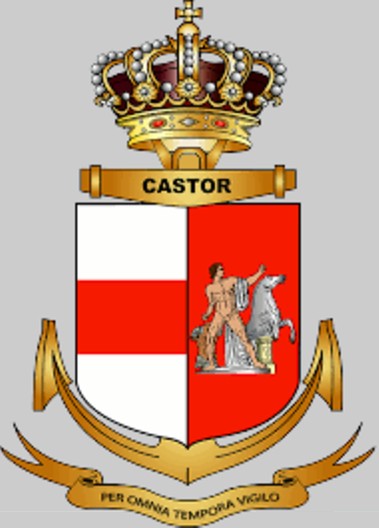 p901 bns castor insignia crest patch badge patrol vessel belgian navy armed forces naval component 02