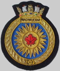 CVL-21 HMCS Magnificent patch crest insignia badge