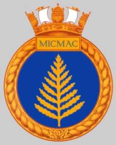 DDE-214 R-10 HMCS Micmac crest badge insignia patch