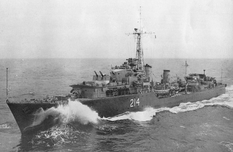 HMCS Micmac DDE-214 R-10 Tribal class destroyer RCN