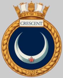 dde 226 hmcs crescent crest insignia patch badge destroyer royal canadian navy