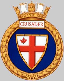 dde 228 hmcs crusader crest insignia patch badge destroyer royal canadian navy