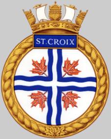 dde 256 hmcs st. croix crest insignia patch badge restigouche class destroyer escort royal canadian navy