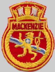 hmcs mackenzie dde 261 patch crest insignia badge royal canadian navy