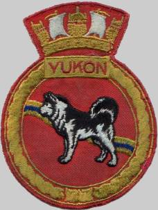 hmcs yukon dde 263 patch insignia crest destroyer escort royal canadian navy