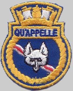 dde 264 hmcs qu'appelle patch insignia crest badge destroyer escort