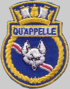 hmcs qu'appelle patch insignia crest destroyer royal canadian navy