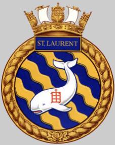 dde ddh 205 hmcs st. laurent crest insignia patch badge destroyer royal canadian navy