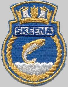 dde ddh 207 hmcs skeena patch insignia crest badge st. laurent class destroyer royal canadian navy