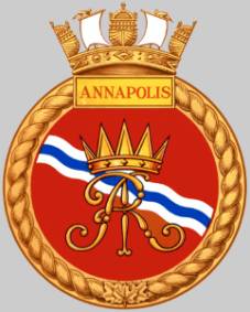 ddh 265 hmcs annapolis crest insignia patch badge destroyer escort royal canadian navy