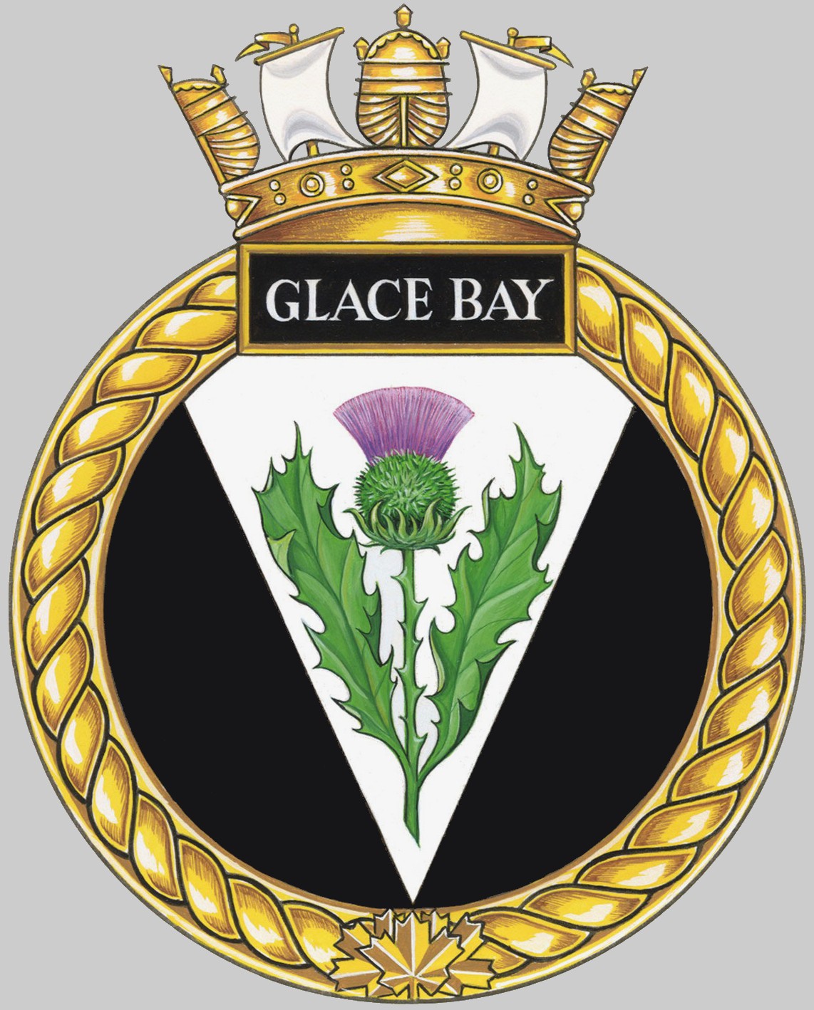 mm-701 hmcs glace bay insignia crest patch badgde kingston class maritime coastal defence vessel mcdv ncsm royal canadian navy 02x02c