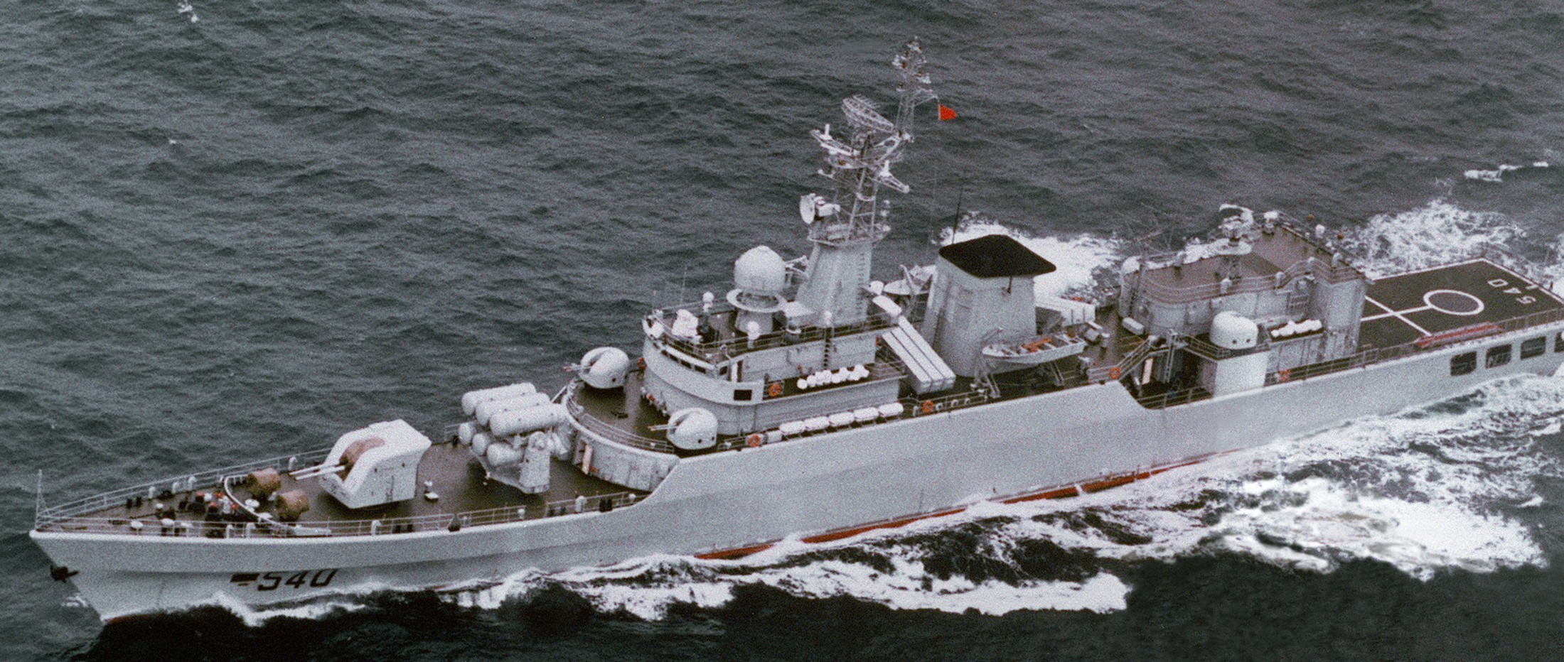 type 053h2g jiangwei i class frigate china people's liberation army navy plan yj-8 ssm missile hq-61 sam 02x