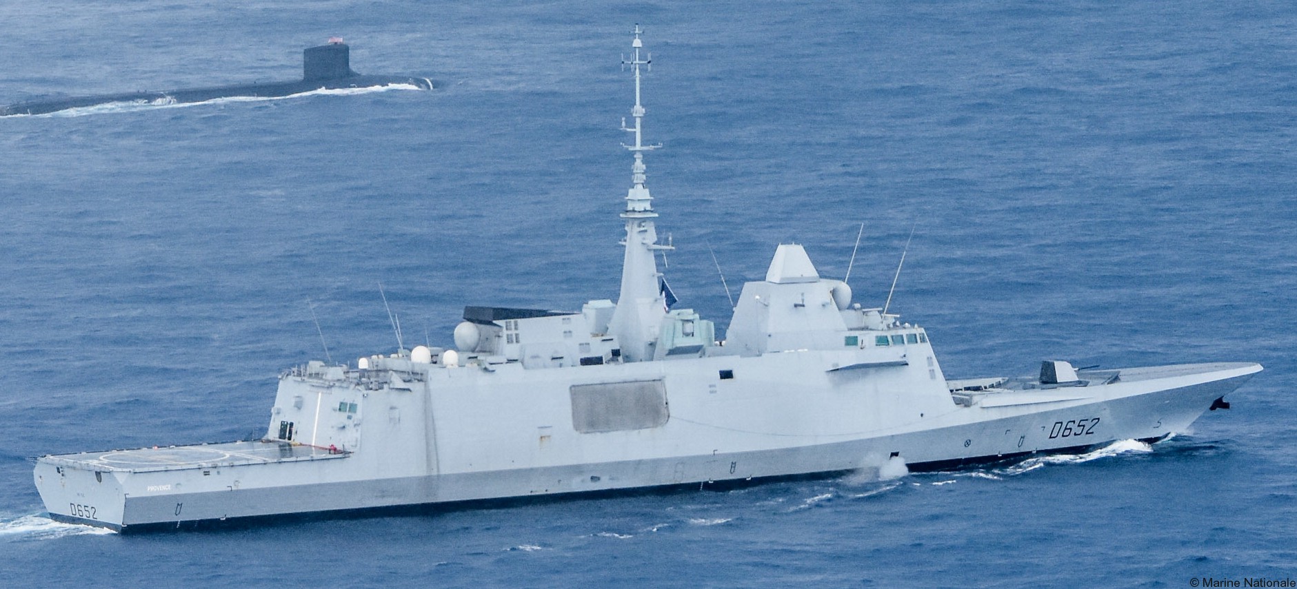 FS Provence D-652 Frigate FREMM French Navy Marine Nationale