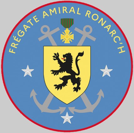 d660 fs amiral ronarc'h insignia crest patch badge frigate fdi french navy frégate de défense et d'intervention marine nationale 02x