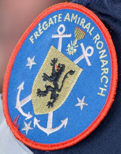 d660 fs amiral ronarc'h patch insignia crest frigate fdi french navy frégate de défense et d'intervention marine nationale 02p