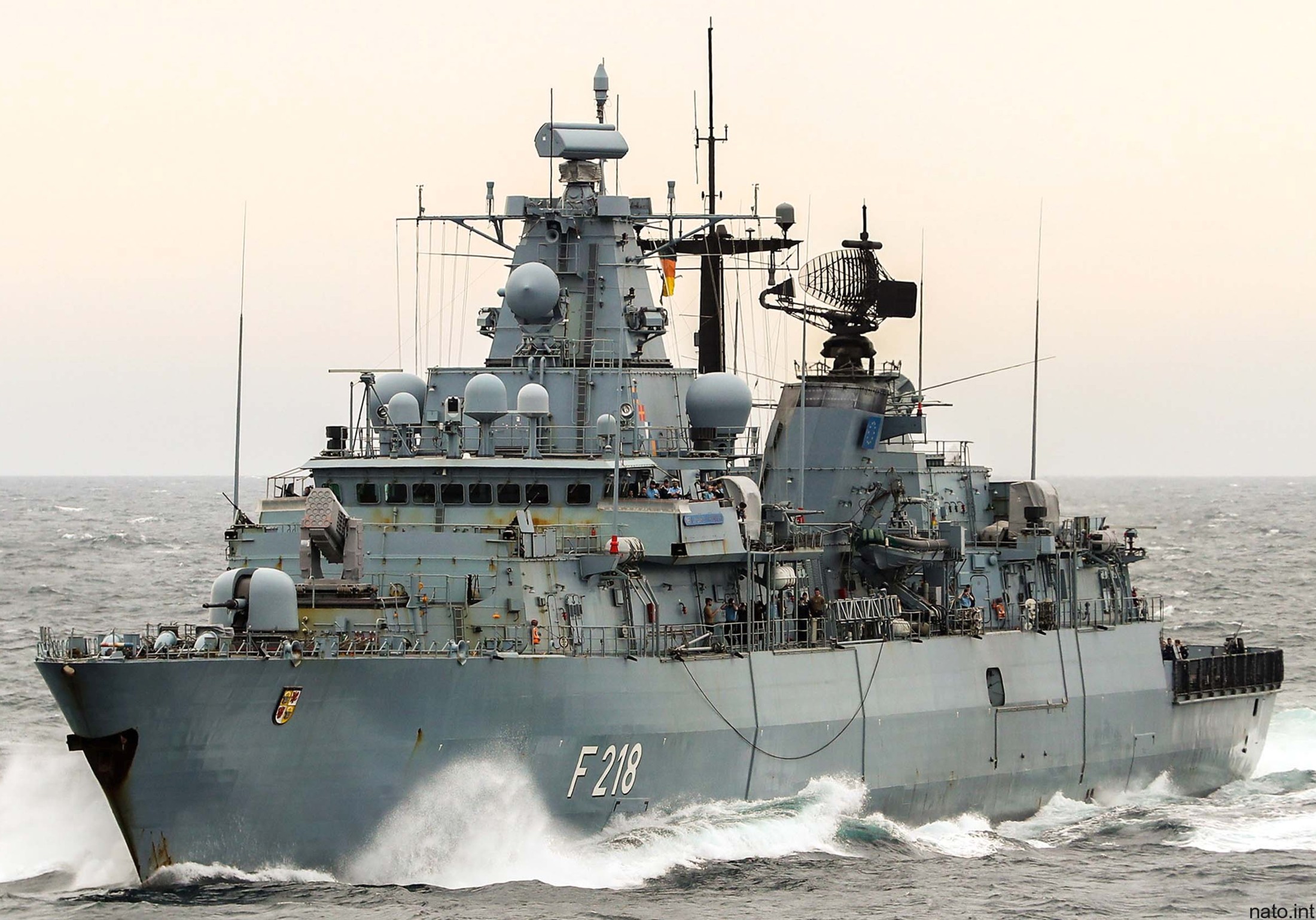 f-218 fgs mecklenburg vorpommern type 123 brandenburg class frigate german navy 14 nato snmg