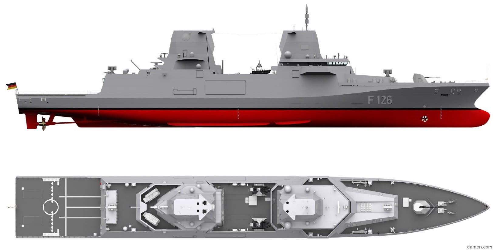 f126 class type 126 mks 180 frigate german navy deutsche marine fregatte 12