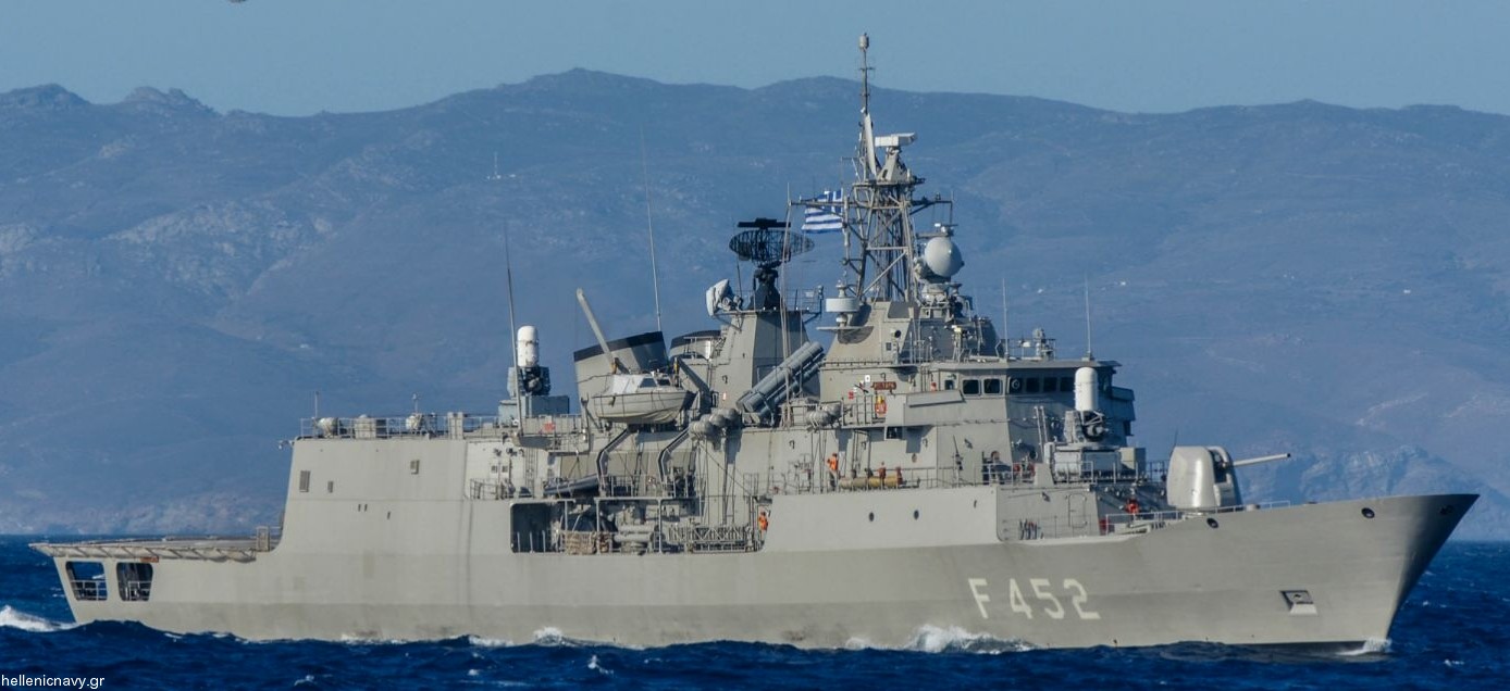 f-452 hs hydra meko 200hn class missile frigate hellenic navy greece nato snmg nrf 07