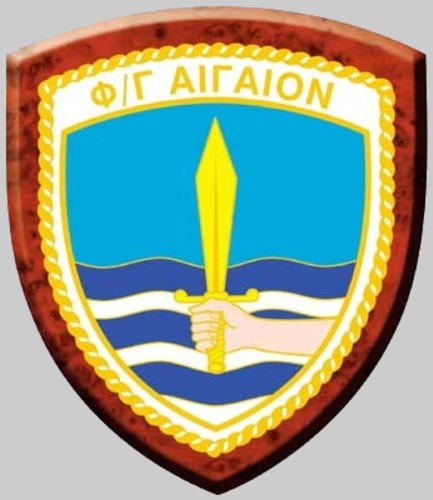 f-460 hs aegean aigaion insignia crest patch badge elli kortenaer standard class missile frigate hellenic navy greece 02x