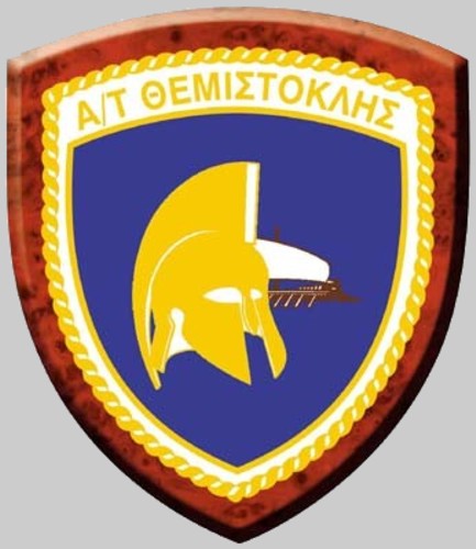 f-465 hs themistoklis insignia crest patch badge elli kortenaer standard class missile frigate hellenic navy greece 02x