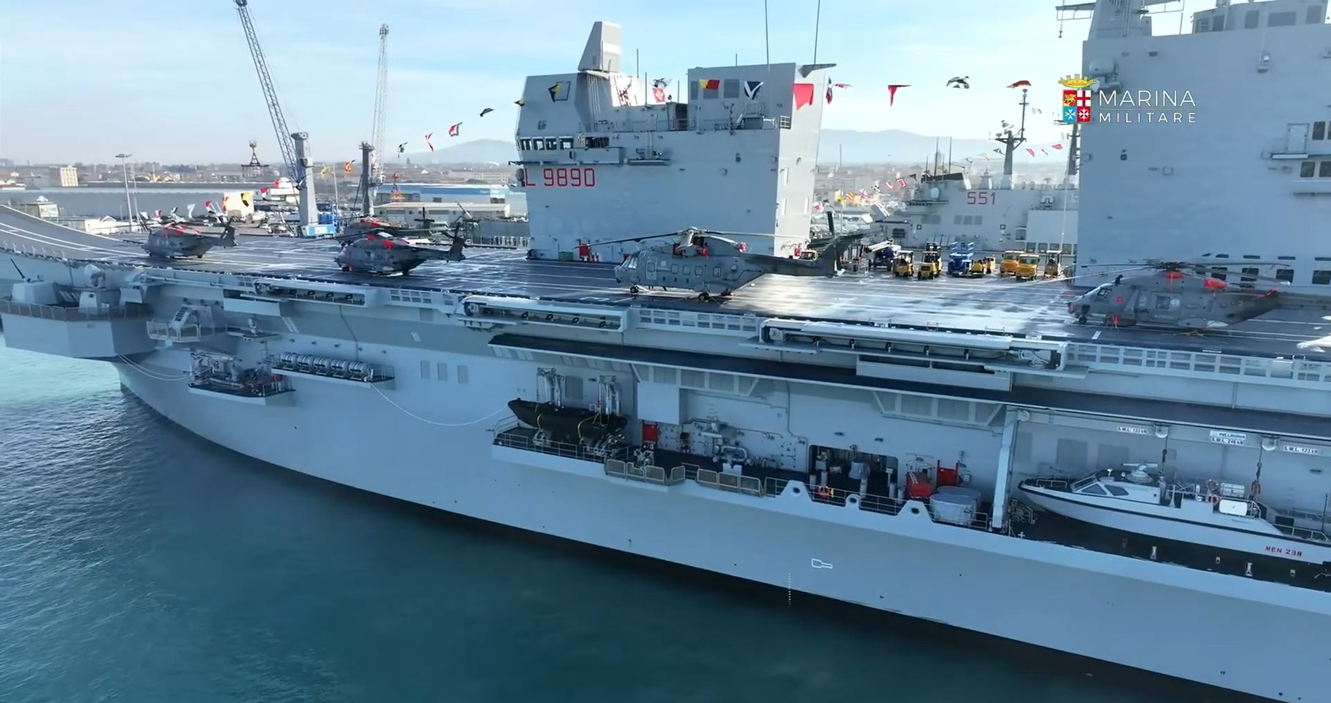 l-9890 its trieste lhd landing ship helicopter dock italian navy marina militare helicopter f-35b 24