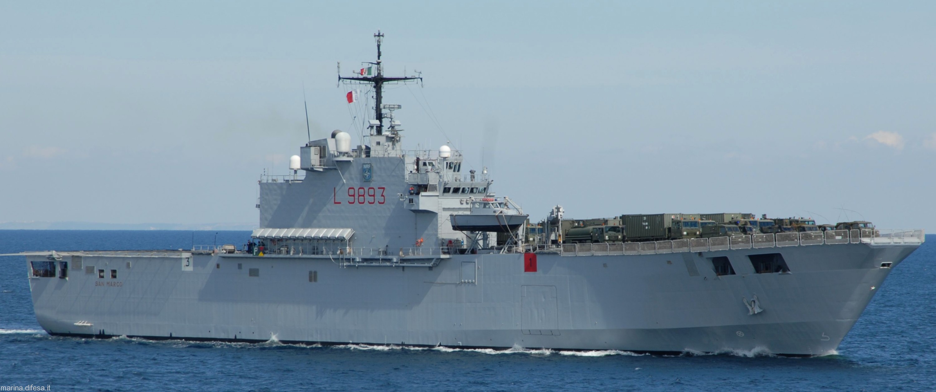 l-9893 its san marco nave lpd amphibious assault landing ship transport dock italian navy marina militare nato 07