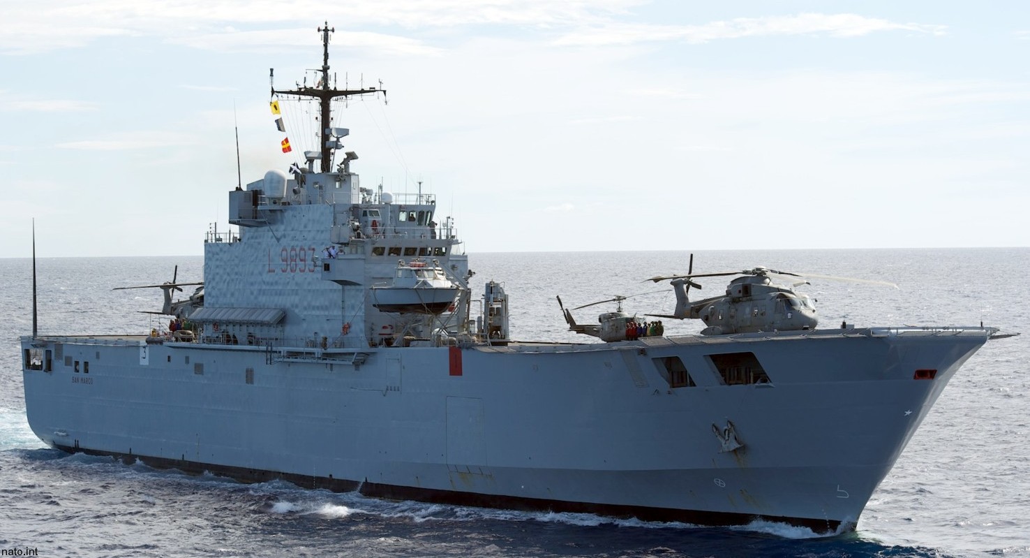 l-9893 its san marco nave lpd amphibious assault landing ship transport dock italian navy marina militare brindisi 35x