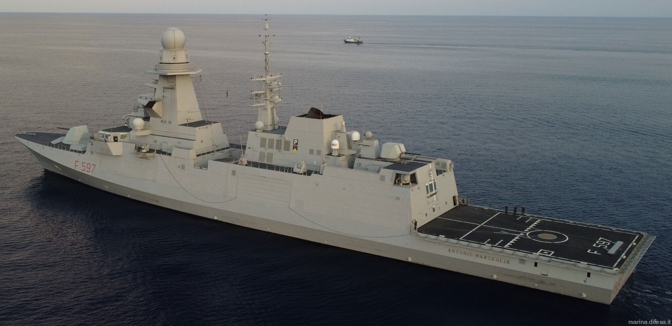 f-597 antonio marceglia its nave bergamini fremm class guided missile frigate italian navy marina militare 36