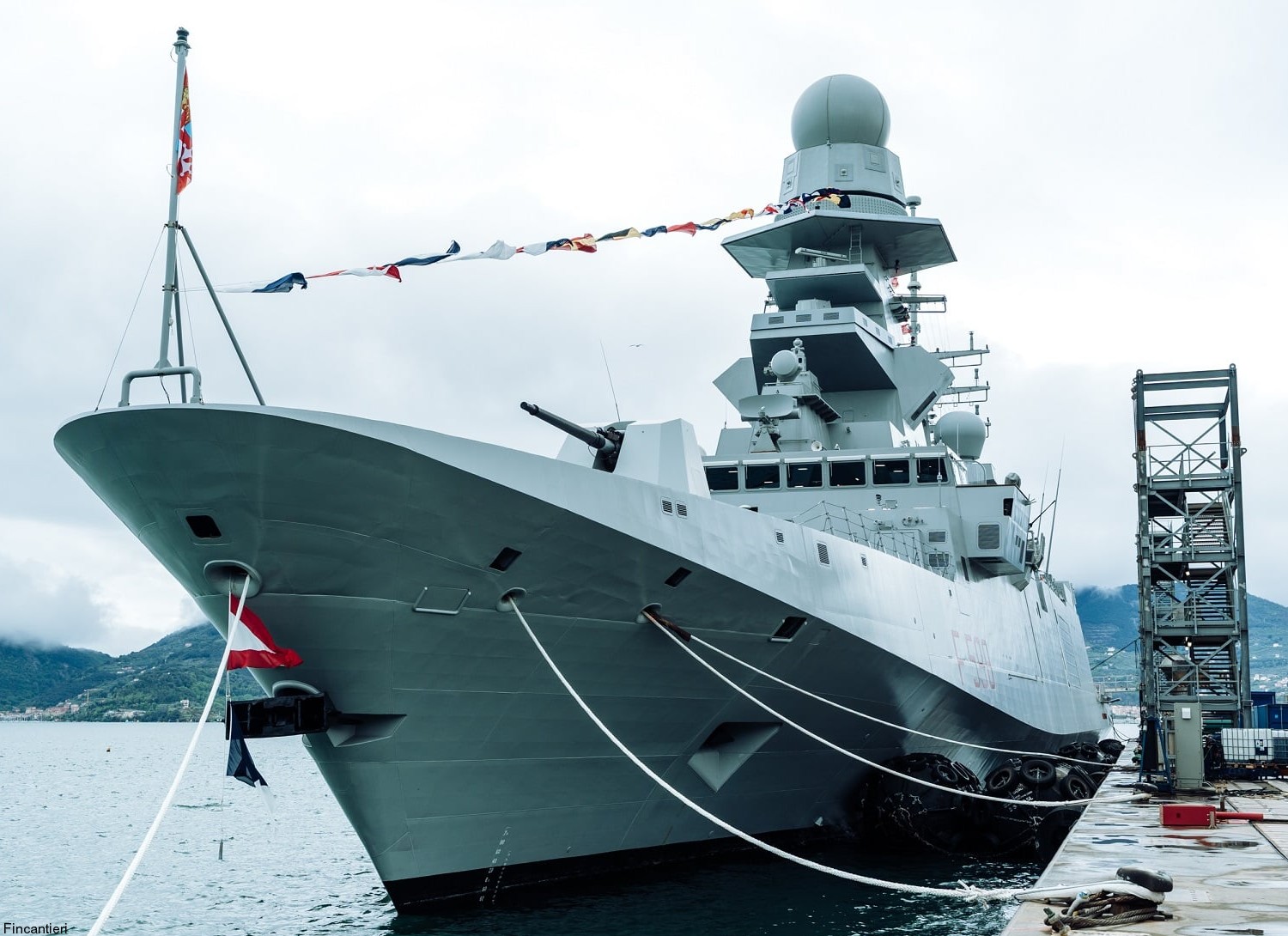 f-598 spartaco schergat its nave bergamini fremm class guided missile frigate ffg italian navy marina militare commissioning entrata servizio 2025