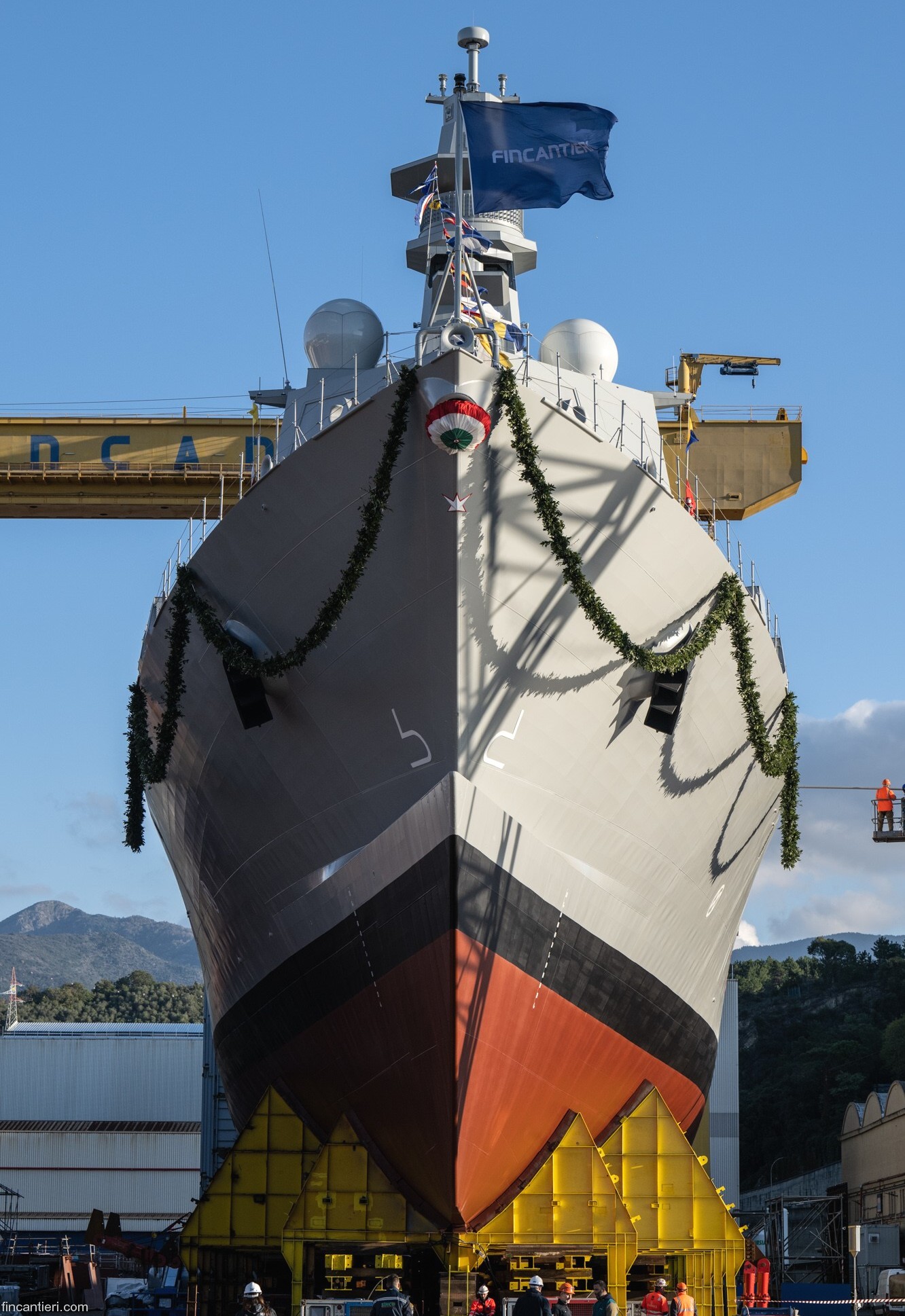 p-433 marcantonio colonna its nave thaon di revel class offshore patrol vessel opv ppa itlian navy marina militare launch 03