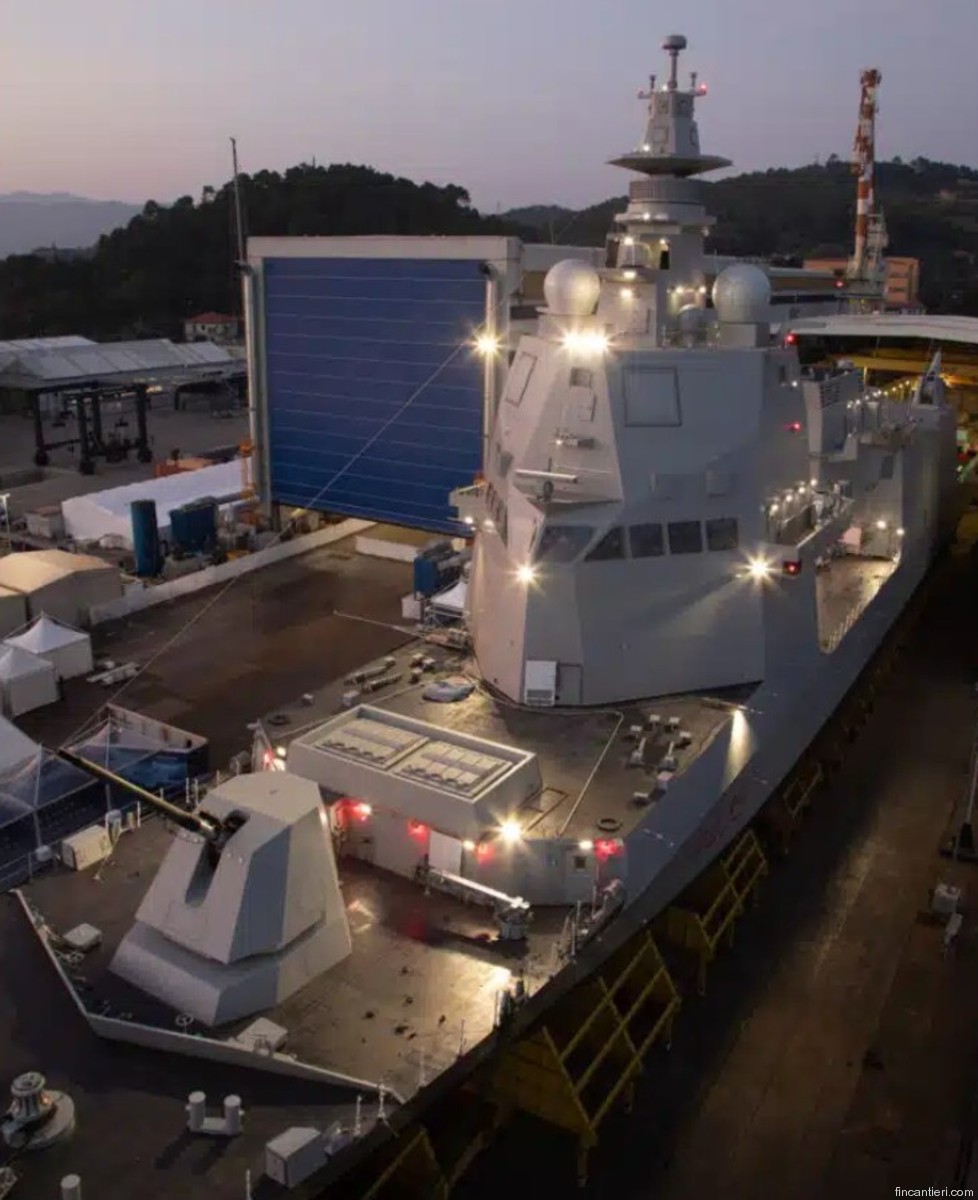 p-435 ruggiero di lauria its nave thaon di revel class offshore patrol vessel opv ppa italian navy marina militare launching muggiano 05