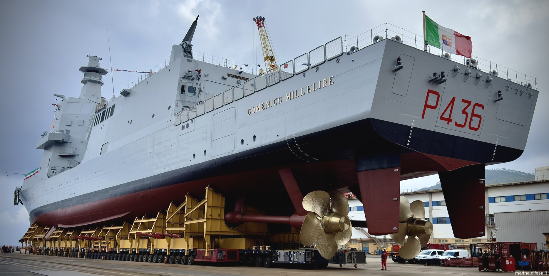 p-436 domenico millelire its nave thaon di revel class offshore patrol vessel opv ppa italian navy marina militare 11 launch