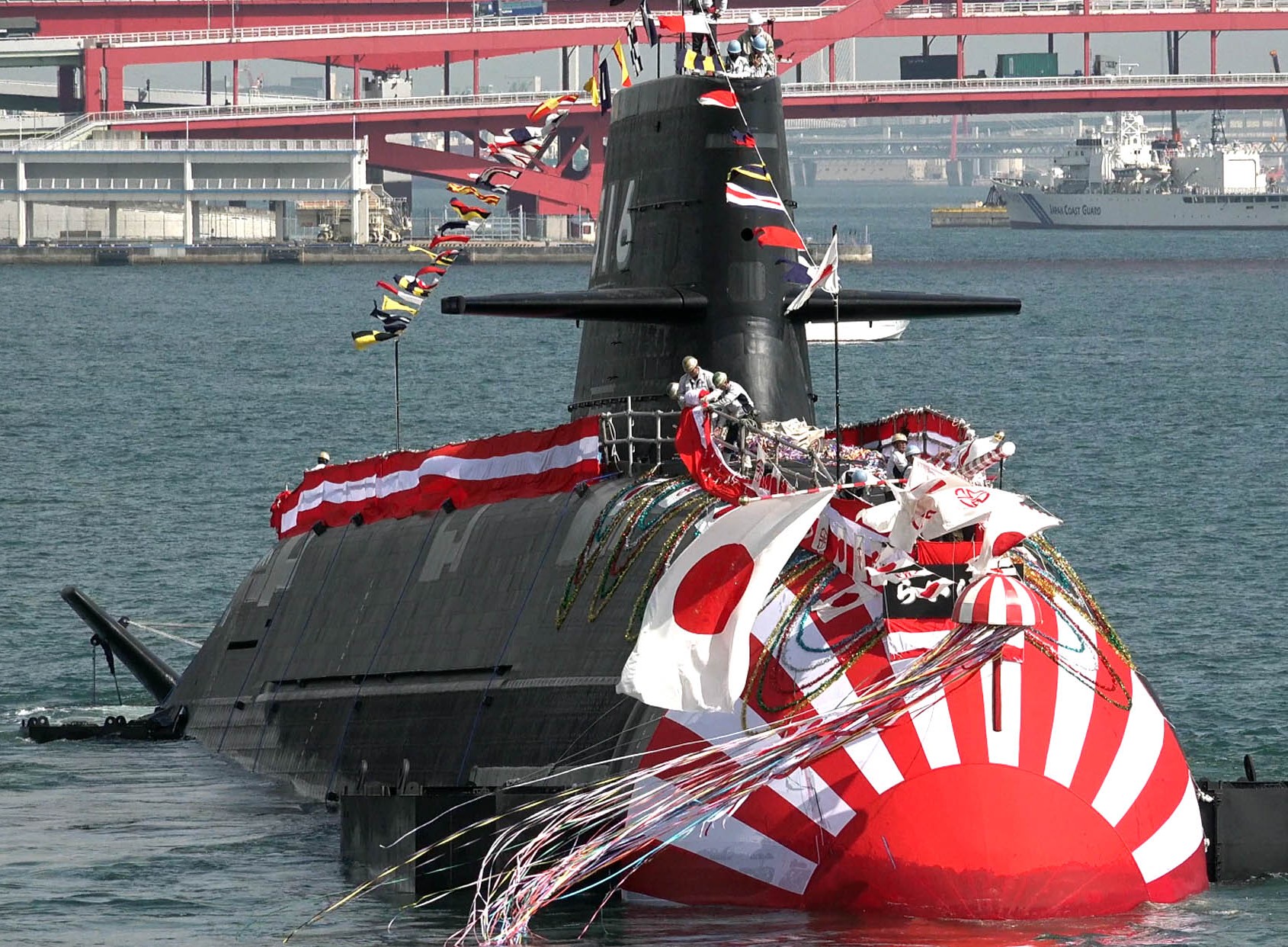 ss-516 js raigei taigei 29ss class attack submarine ssk japan maritime self defense force jmsdf kawasaki kobe 04