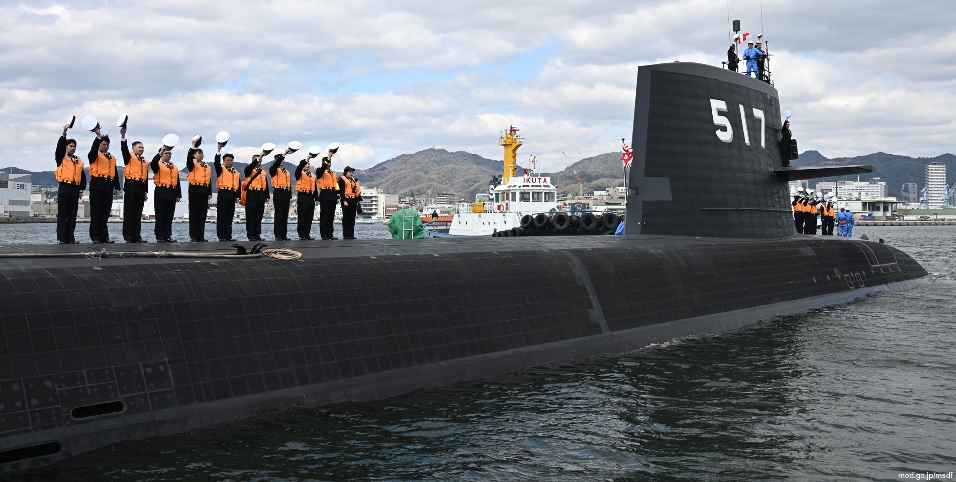 ss-517 js chogei taigei 29ss class attack submarine ssk japan maritime self defense force jmsdf commissioning 2026 march 10