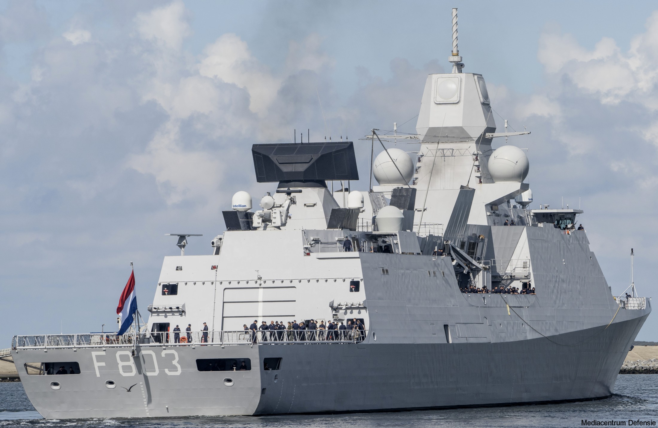 f803 hnlms tromp guided missile frigate ffg air defense lcf royal netherlands navy 70