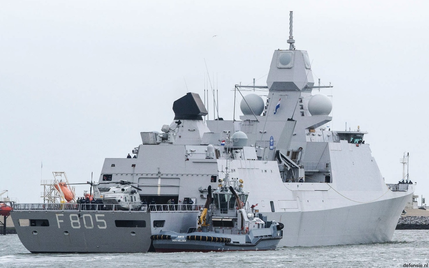 f-805 hnlms evertsen guided missile frigate ffg lcf royal netherlands navy 25 nh90 helicopter