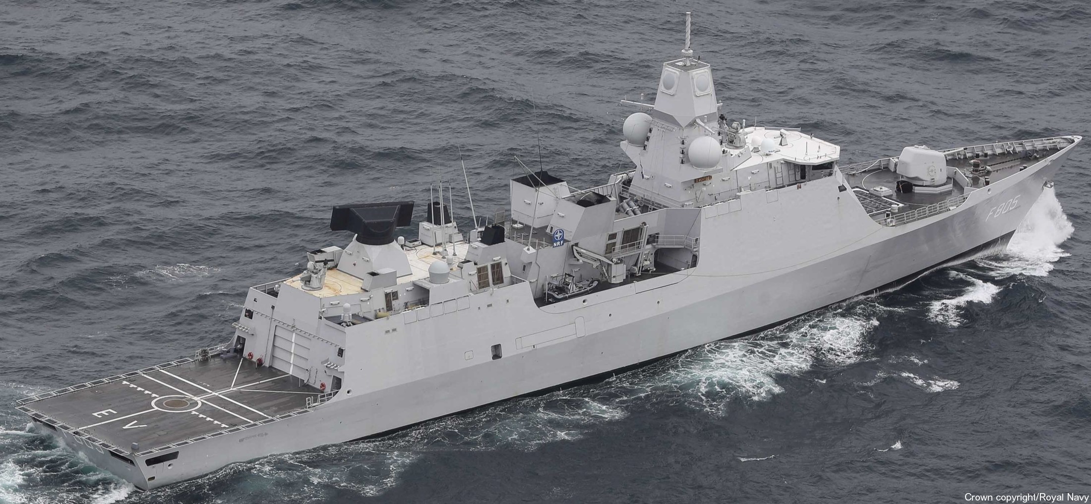 f805 hnlms evertsen guided missile frigate ffg lcf royal netherlands navy nato snmg nrf 43