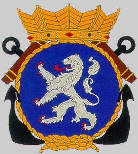 hnlms jacob van heemskerck f-812 insignia crest patch badge guided missile frigate royal netherlands navy 02x