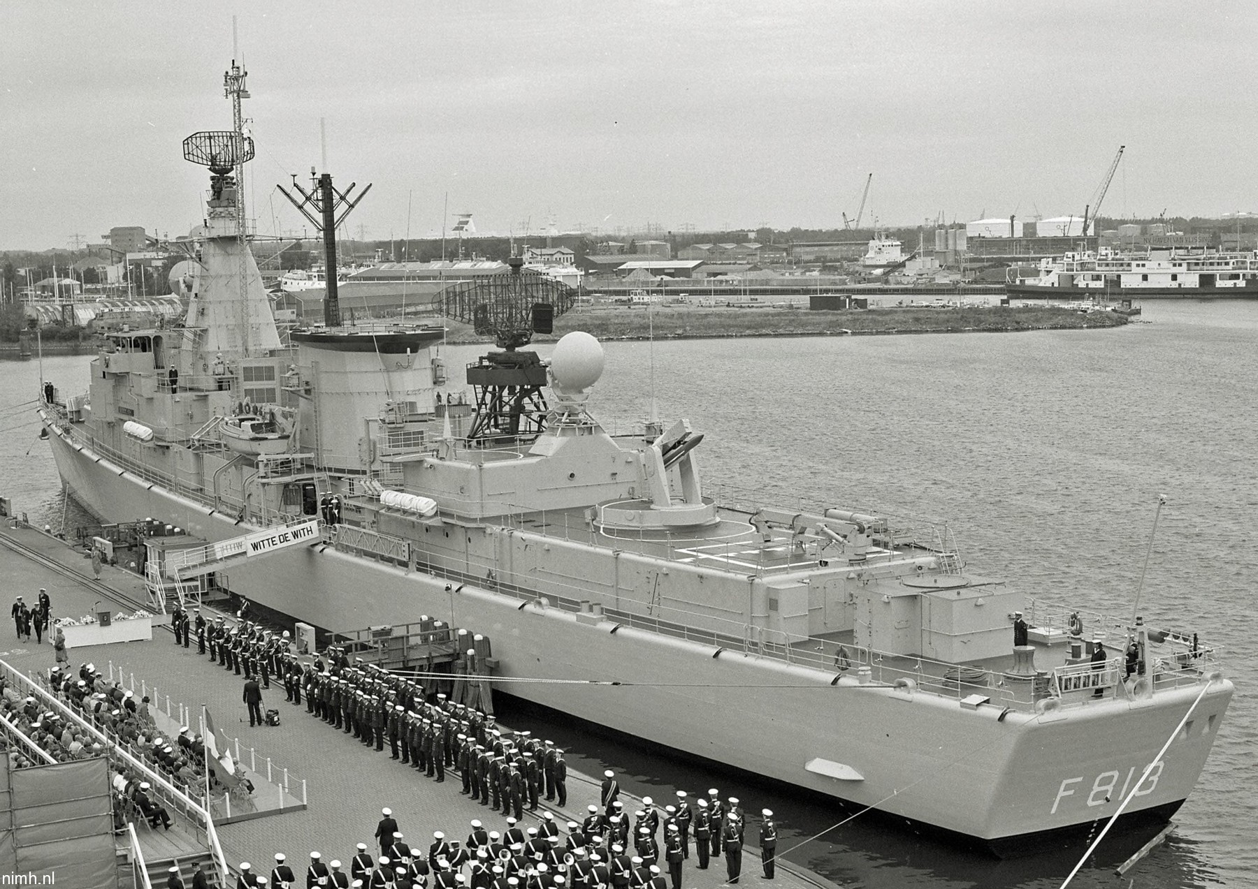 hnlms witte de with f-813 jacob van heemskerck class guided missile frigate l-fregat royal netherlands navy koninklijke marine 08