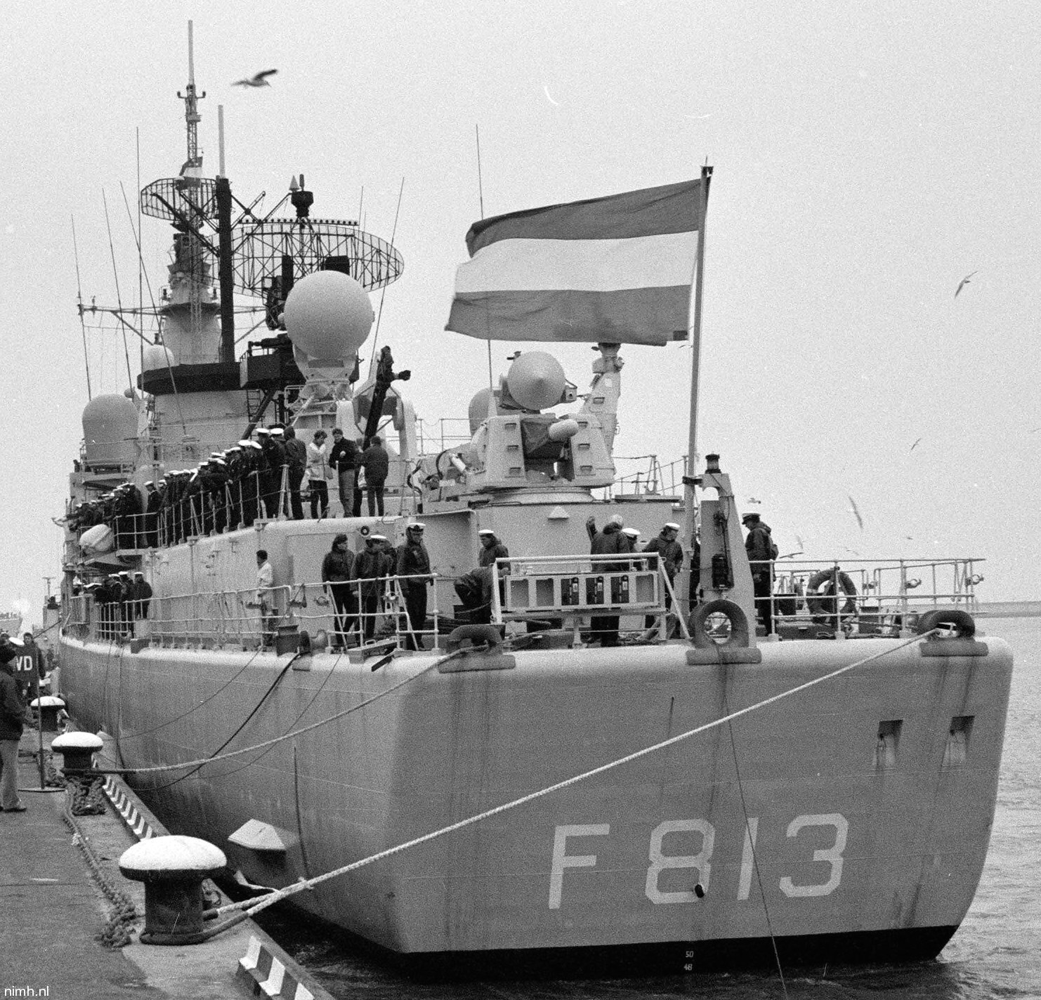 hnlms witte de with f-813 jacob van heemskerck class guided missile frigate l-fregat royal netherlands navy koninklijke marine 10