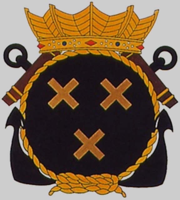 hnlms philips van almonde f-823 insignia crest patch badge kortenaer standard class frigate royal netherlands navy 02c