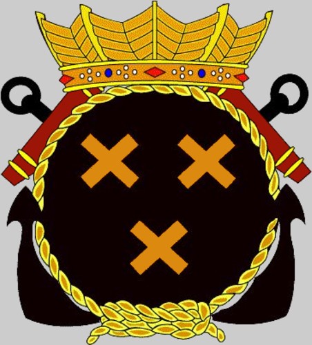 hnlms philips van almonde f-823 insignia crest patch badge kortenaer standard class frigate royal netherlands navy 03x