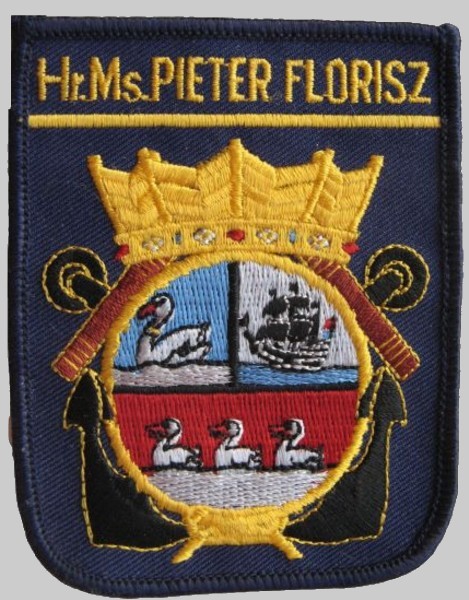 hnlms pieter florisz f-826 insignia crest patch badge kortenaer standard class frigate royal netherlands navy 04p