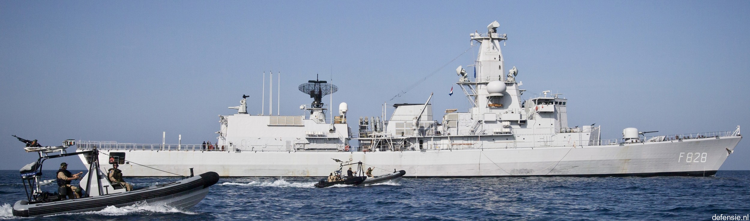 hnlms van speijk f-828 karel doorman class multipurpose frigate m-fregat royal netherlands navy koninklijke marine rhib frisc 34