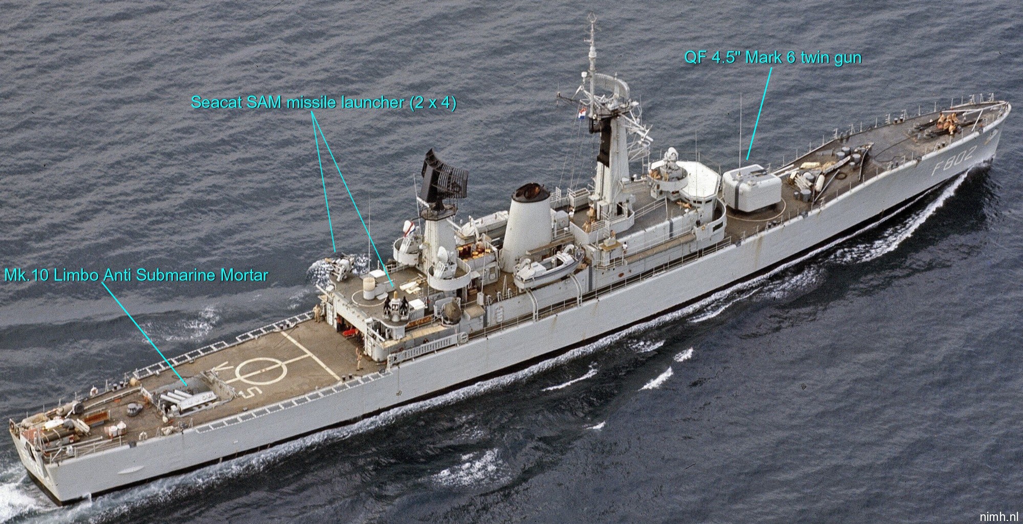 van speijk class frigate royal netherlands navy koninklijke marine armament seacat sam missile 02