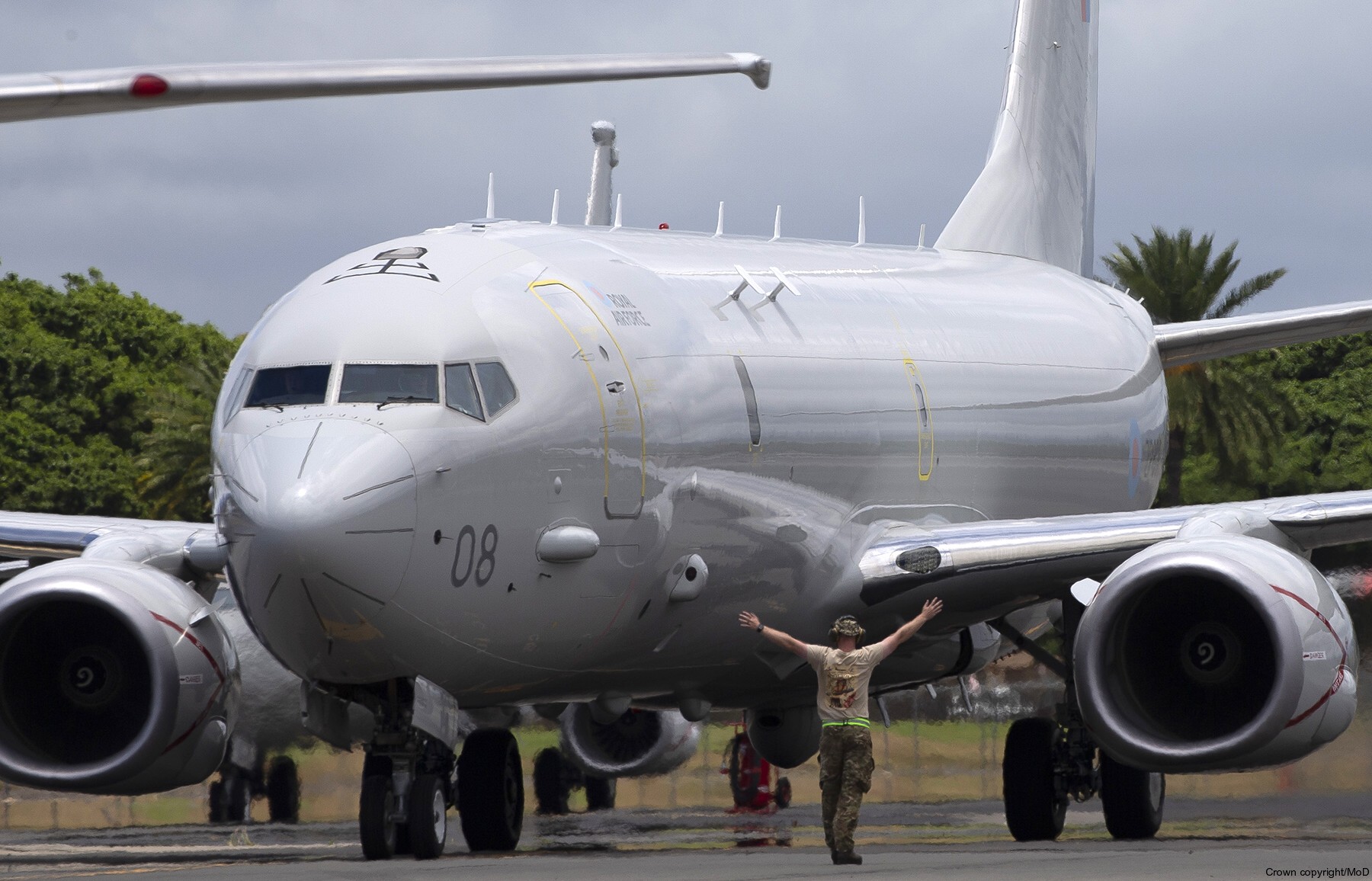 boeing poseidon mra1 maritime patrol reconnaissance aircraft royal air force zp808 05