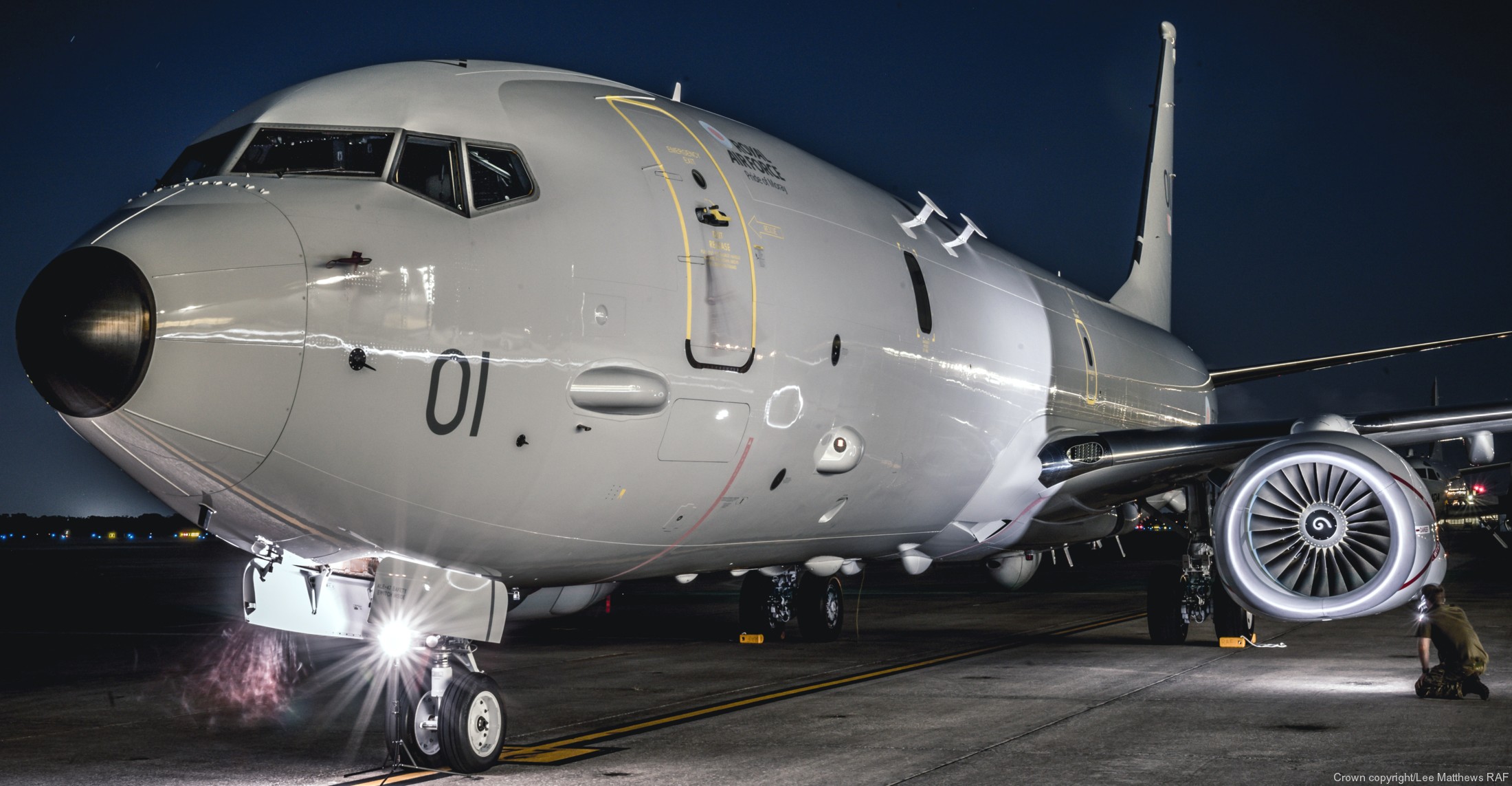 boeing poseidon mra1 maritime patrol reconnaissance aircraft royal air force zp801 24